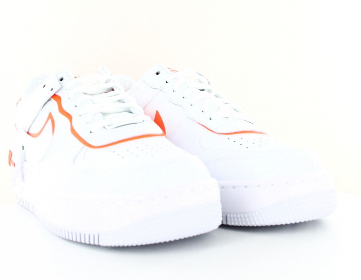 Nike Air force 1 shadow blanc orange