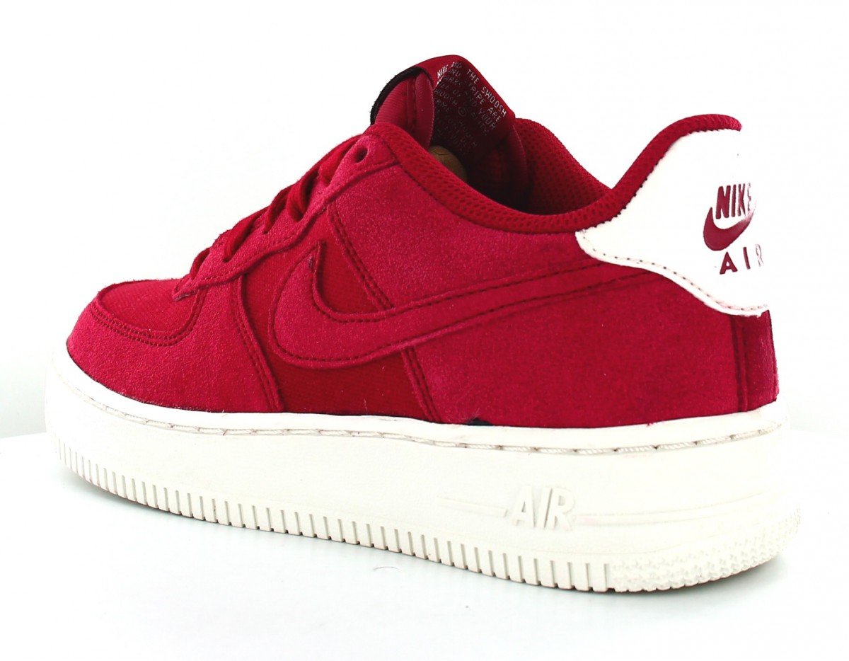 Nike Air Force 1 Suede GS Rouge-rouge-beige