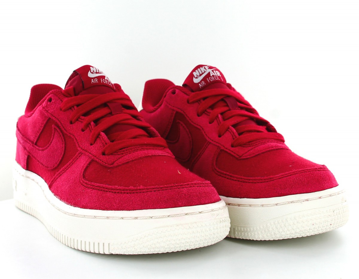 Nike Air Force 1 Suede GS Rouge-rouge-beige