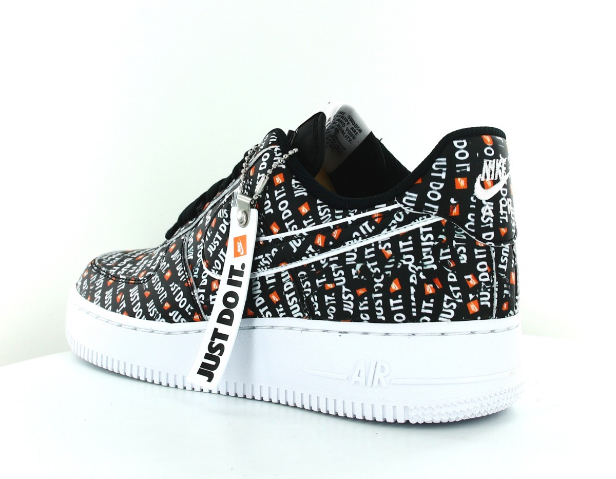 Nike Air Force 1 LV8 Just Do It black-white-total orange