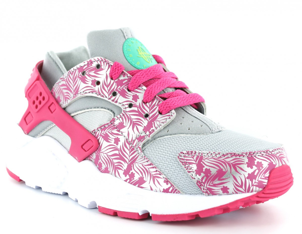 Nike Huarache print gs GRIS/ROSE