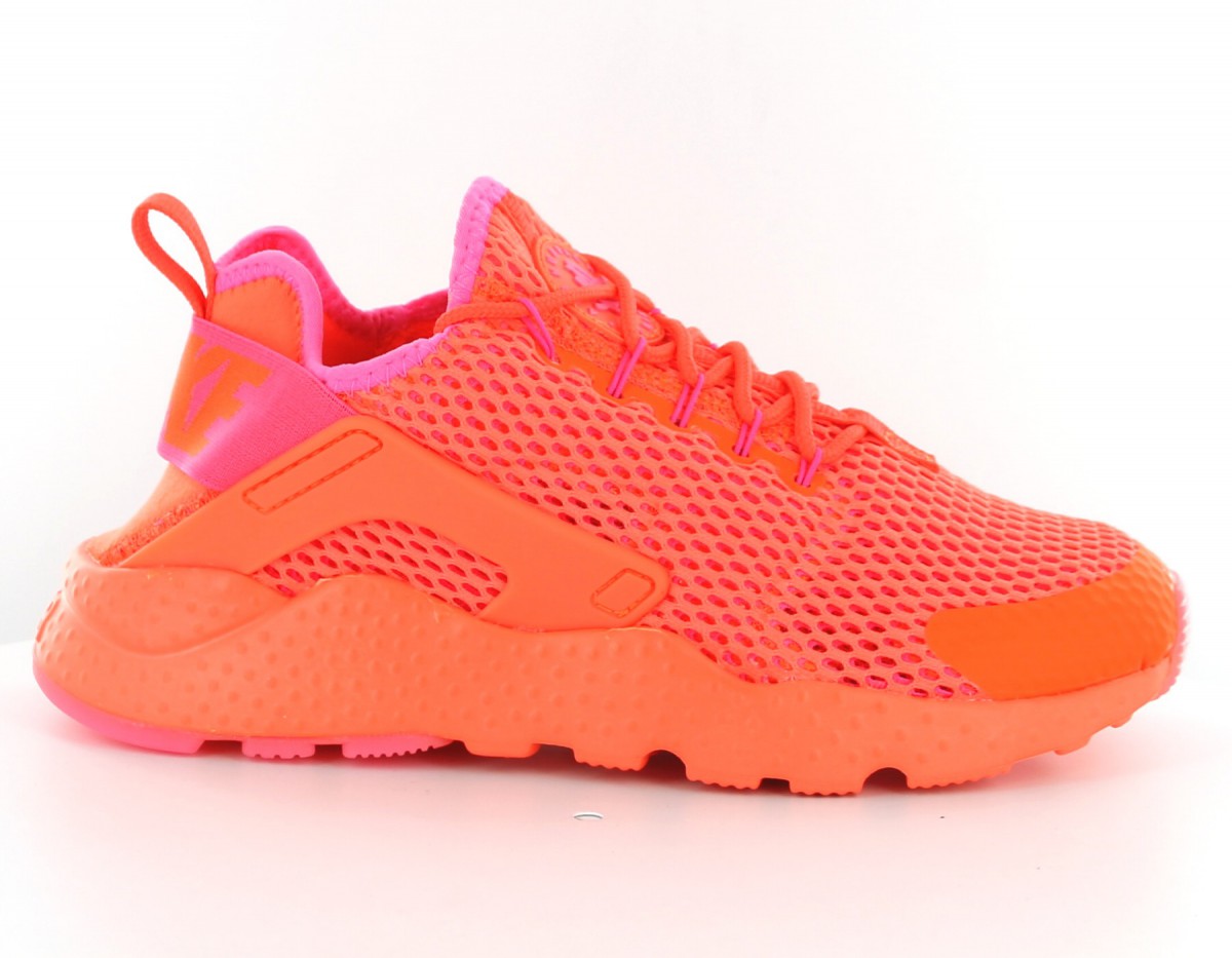 Nike air huarache run ultra br femme orange-rose