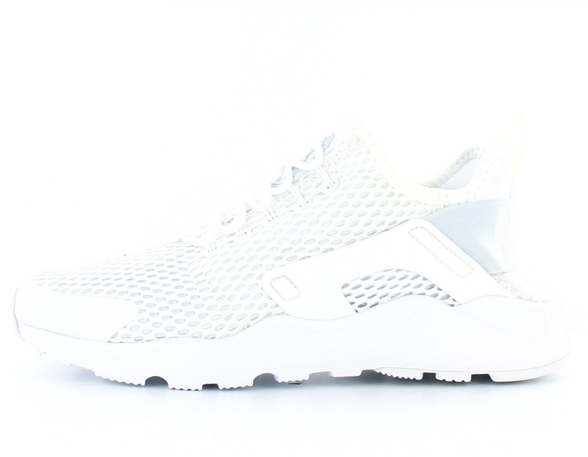 Nike air huarache run ultra br femme toute blanche