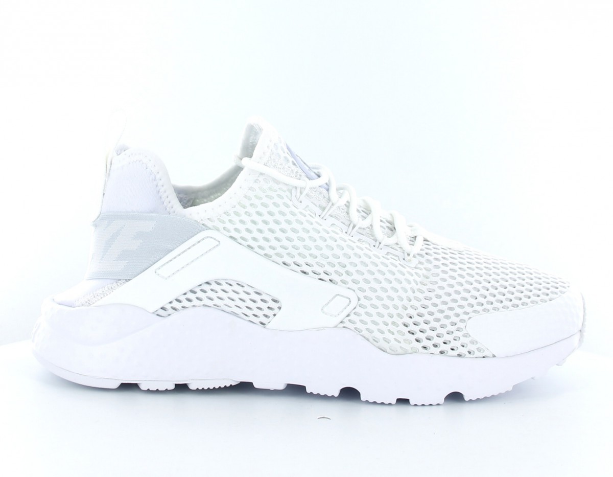 Nike air huarache run ultra br femme toute blanche