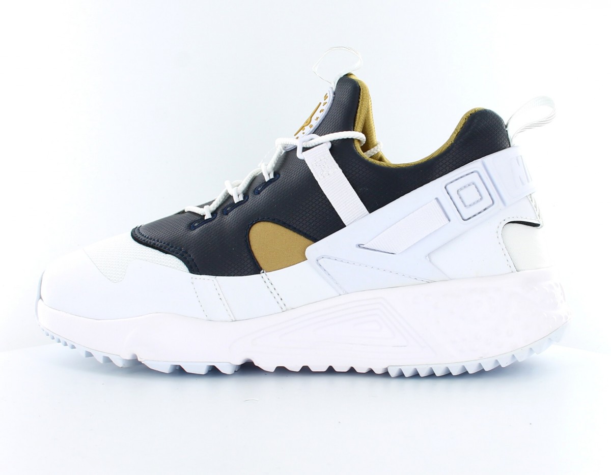 Nike Air huarache utility premium White/Metallic gold-dark obsidian