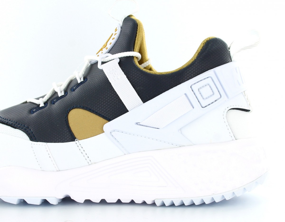 Nike Air huarache utility premium White/Metallic gold-dark obsidian