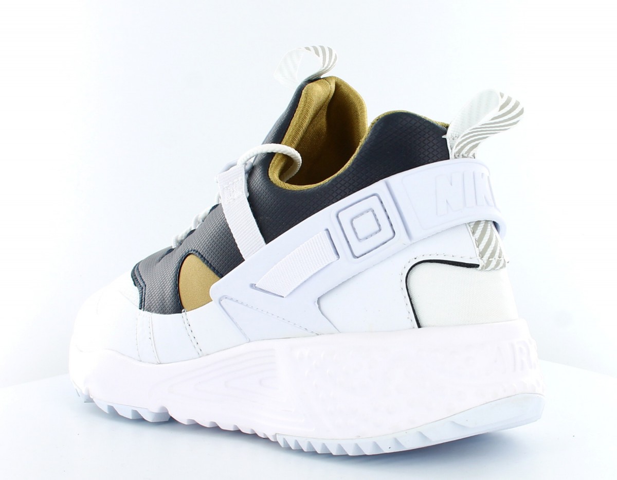 Nike Air huarache utility premium White/Metallic gold-dark obsidian