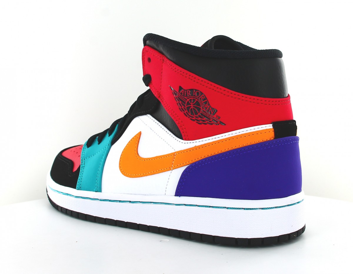 Jordan Air Jordan 1 Mid multicolor blanc