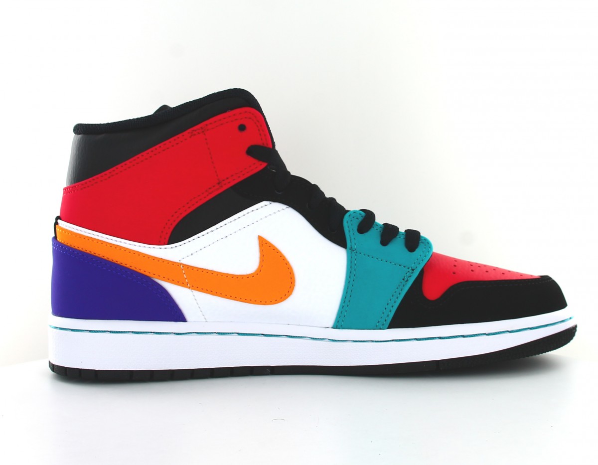 Jordan Air Jordan 1 Mid multicolor blanc