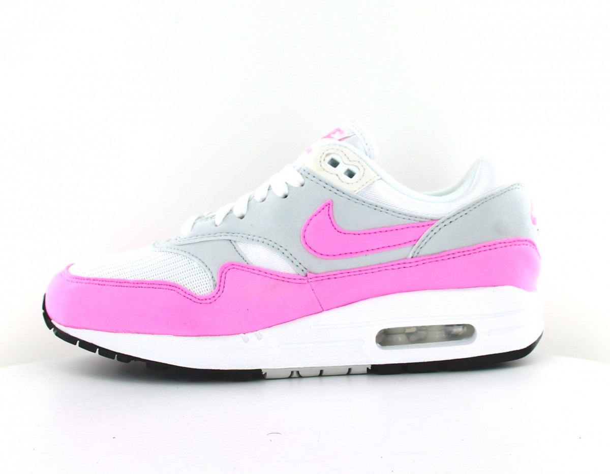 Nike Air max 1 femme ess blanc rose gris