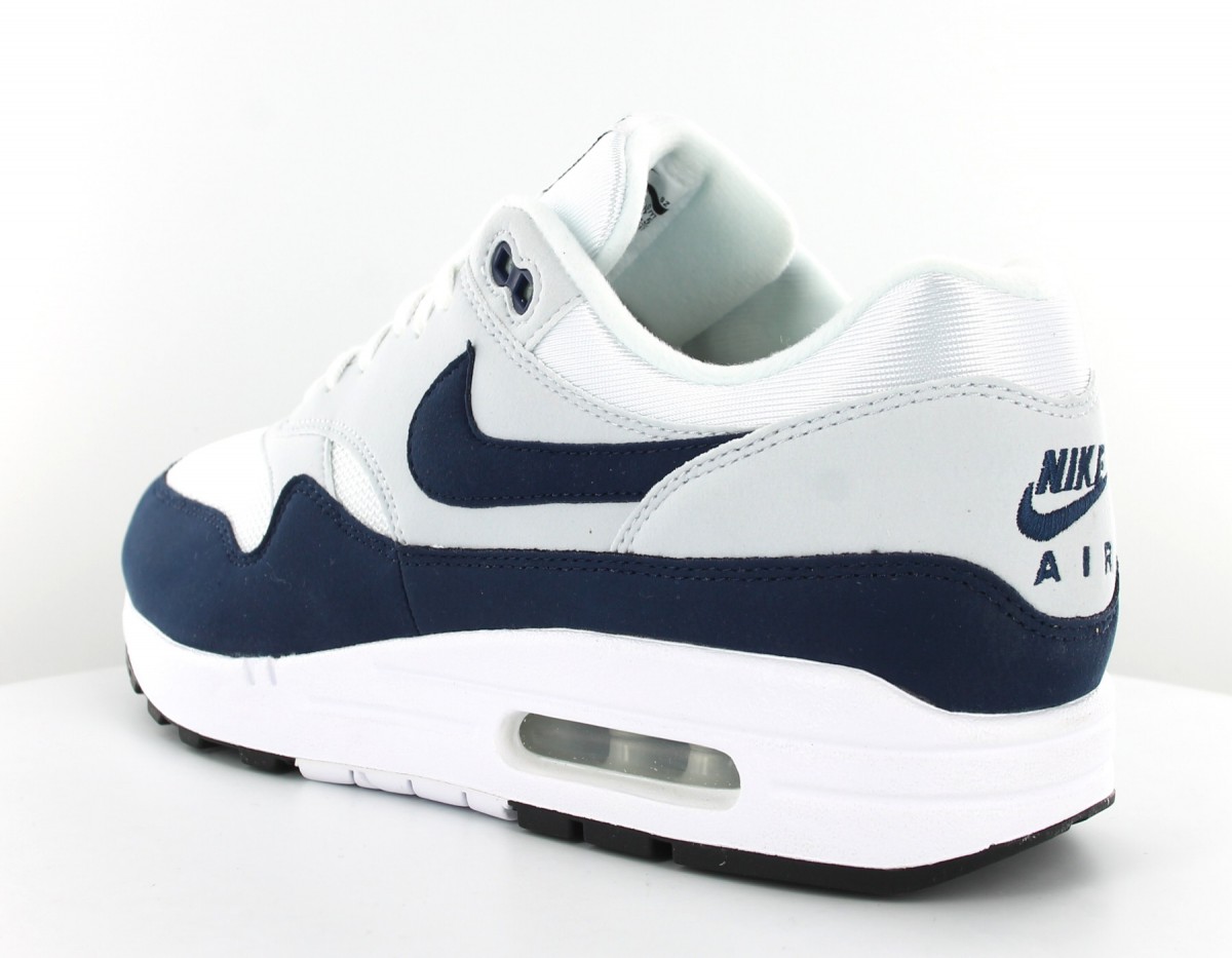 Nike Air max 1 Blanc bleu marine 319986-104