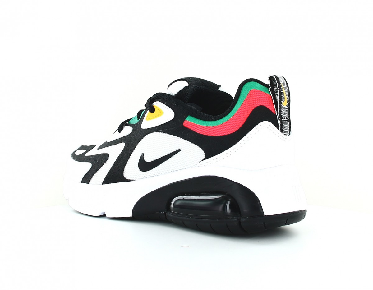 Nike Air max 200 gs blanc noir vert rouge