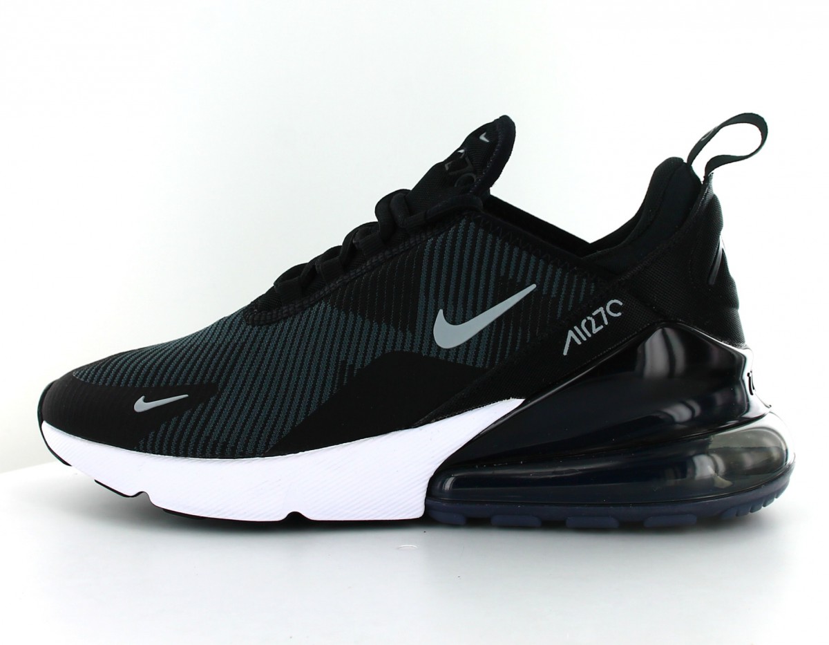 Nike Air Max 270 knit jacquard gs Noir-Gris-Blanc