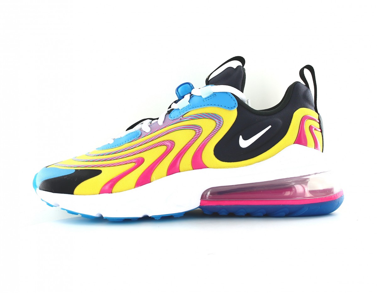 Nike Air max 270 react eng jaune rose bleu