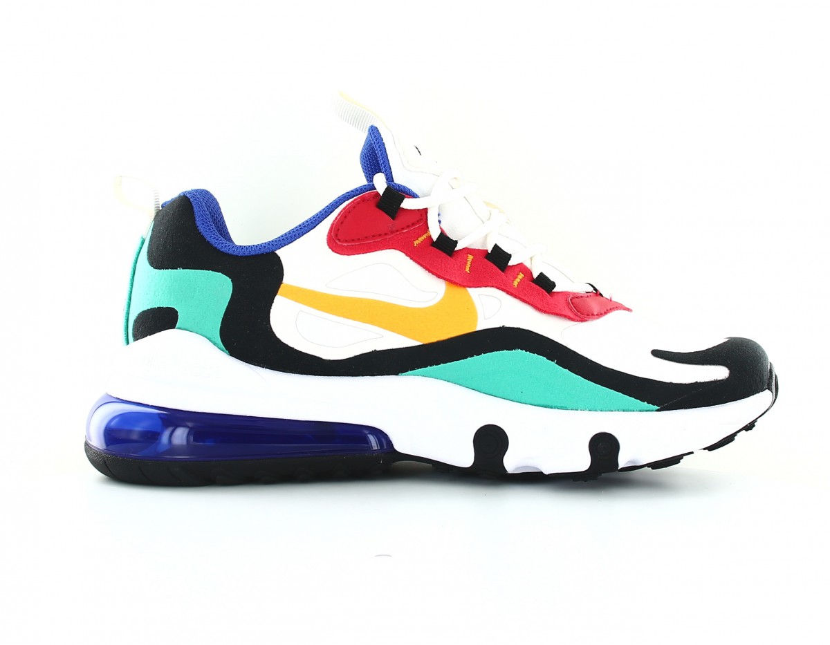 Nike Air max 270 react gs blanc jaune vert bleu rouge