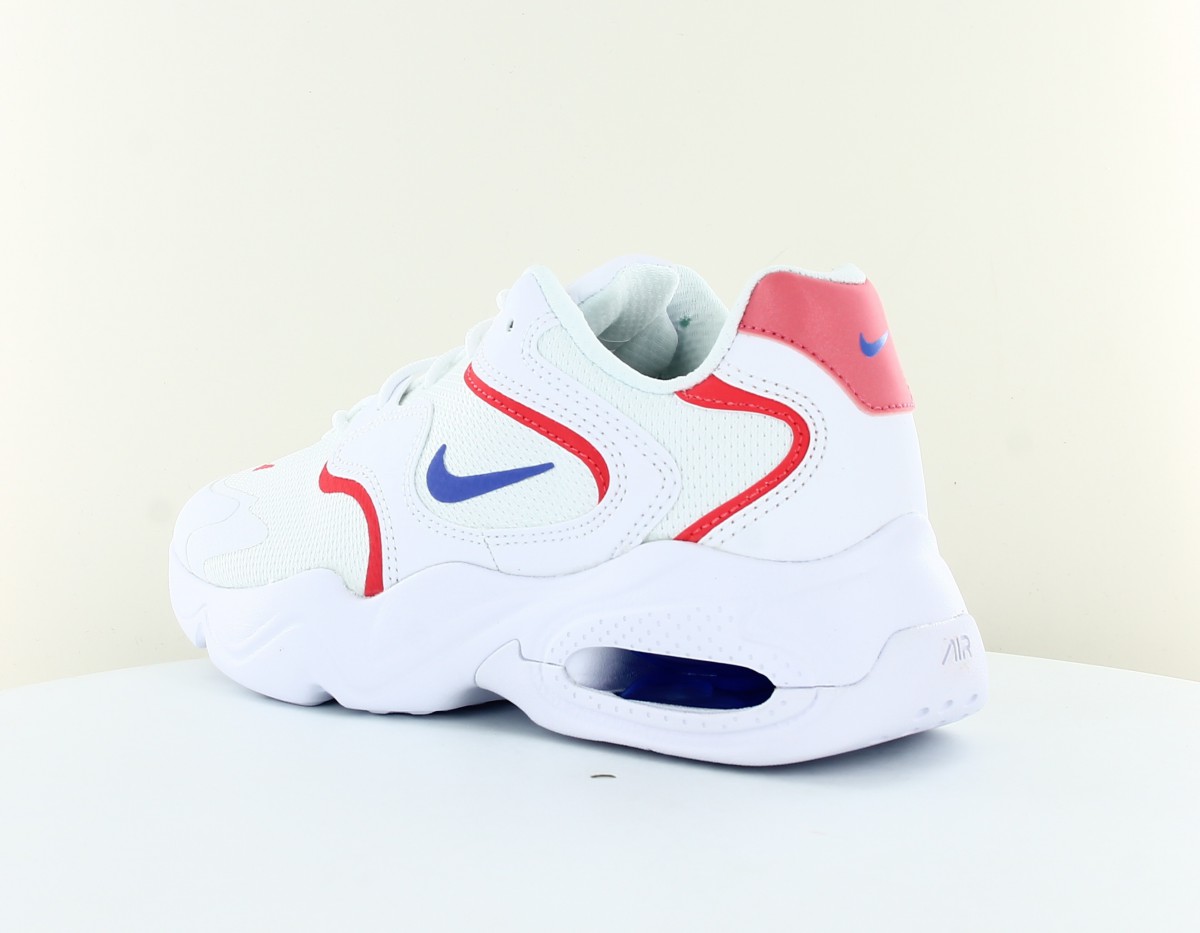 Nike Air max 2x blanc bleu rose