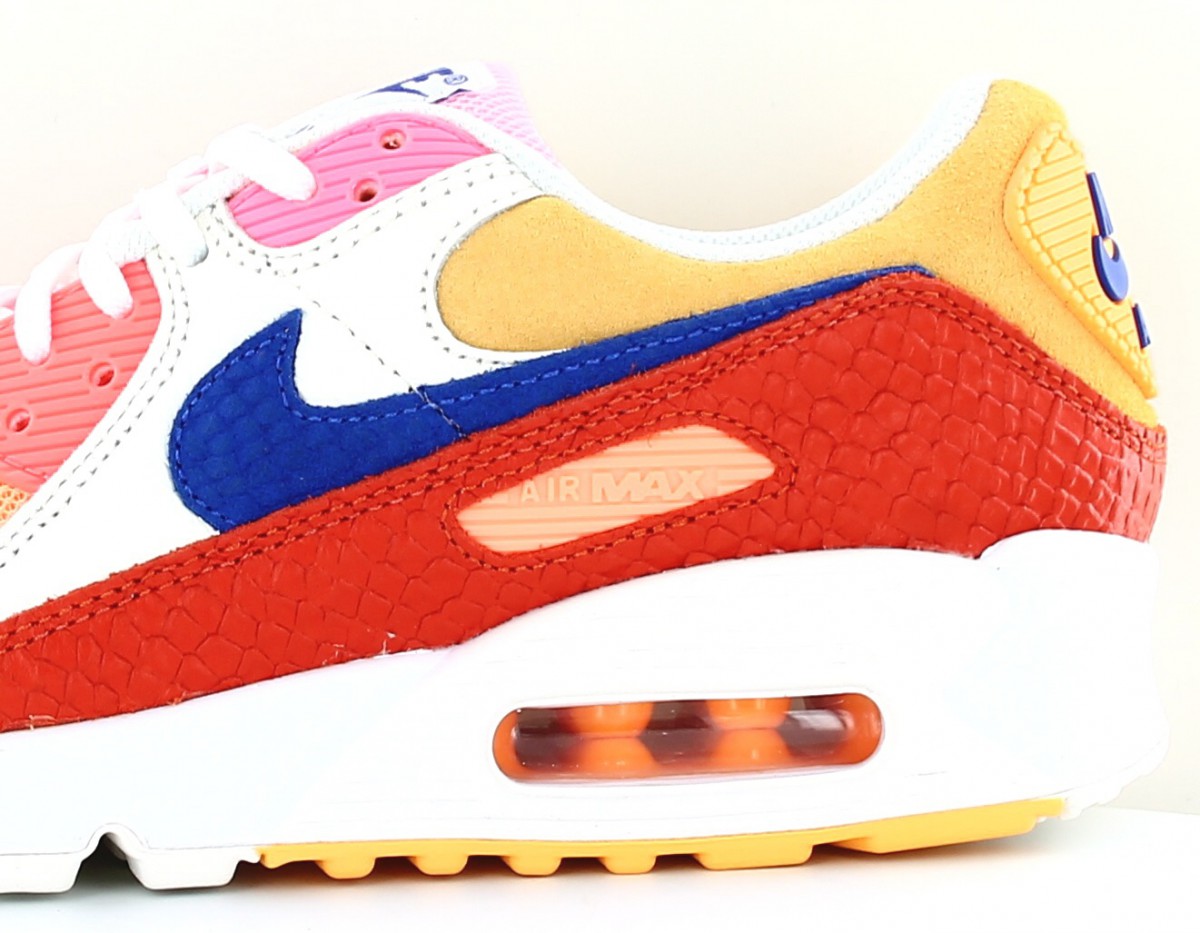 Nike Air max 90 campfire orange brique bleu multicolor