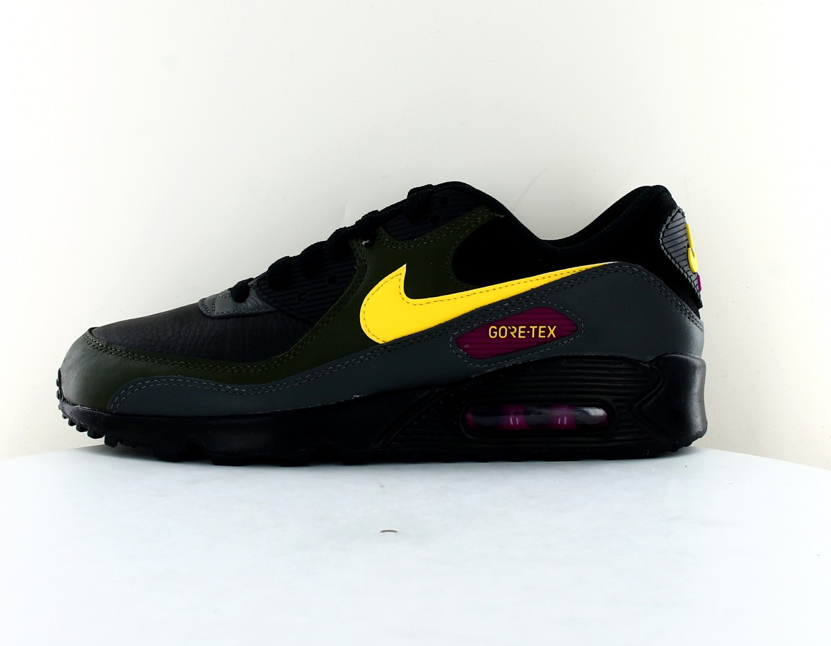 Nike Air max 90 gore-tex noir jaune kaki violet gris