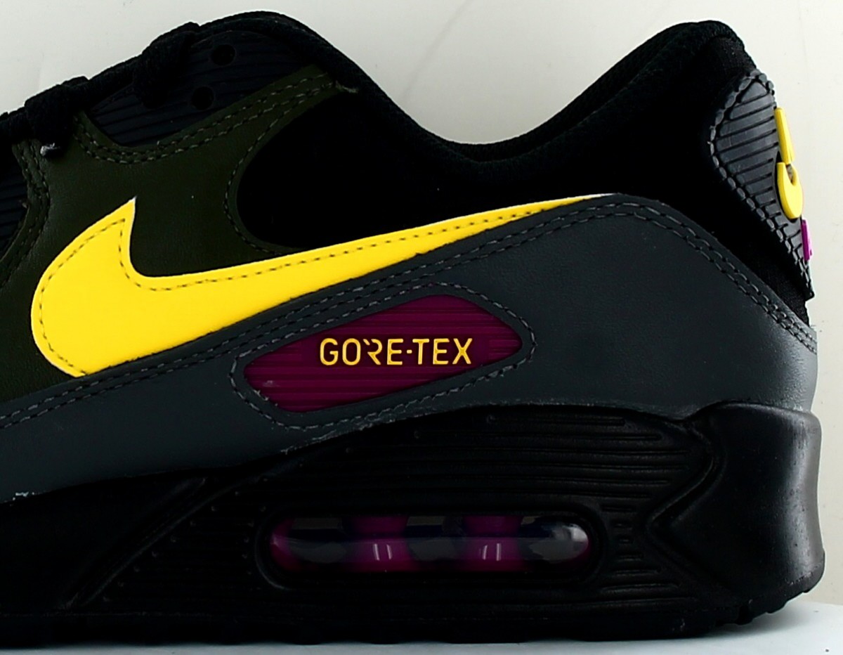 Nike Air max 90 gore-tex noir jaune kaki violet gris