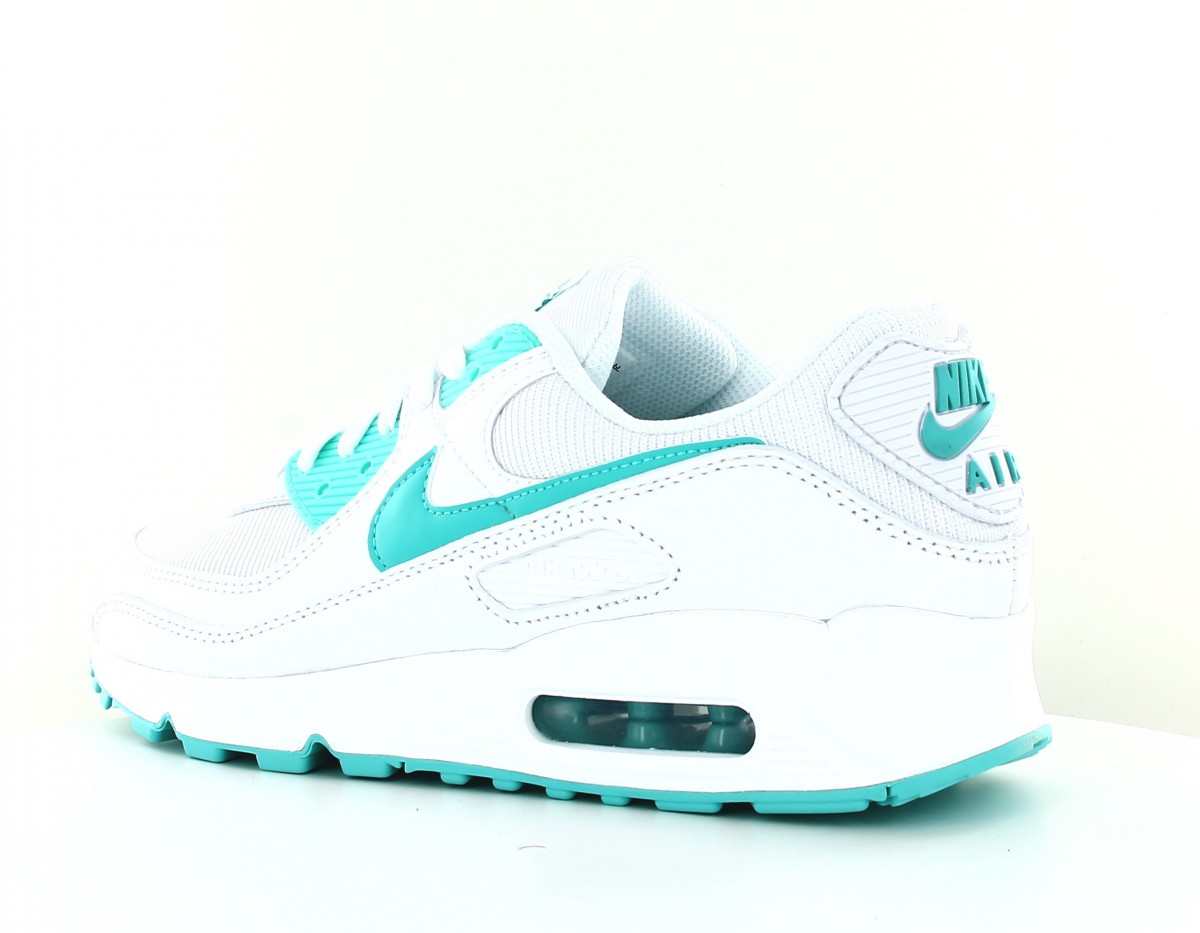 Nike Air Max 90 homme blanc bleu turquoise 