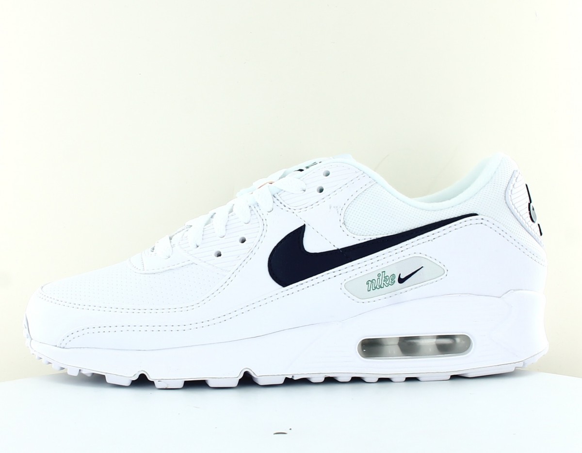 Nike Air Max 90 homme blanc bleu marine vert