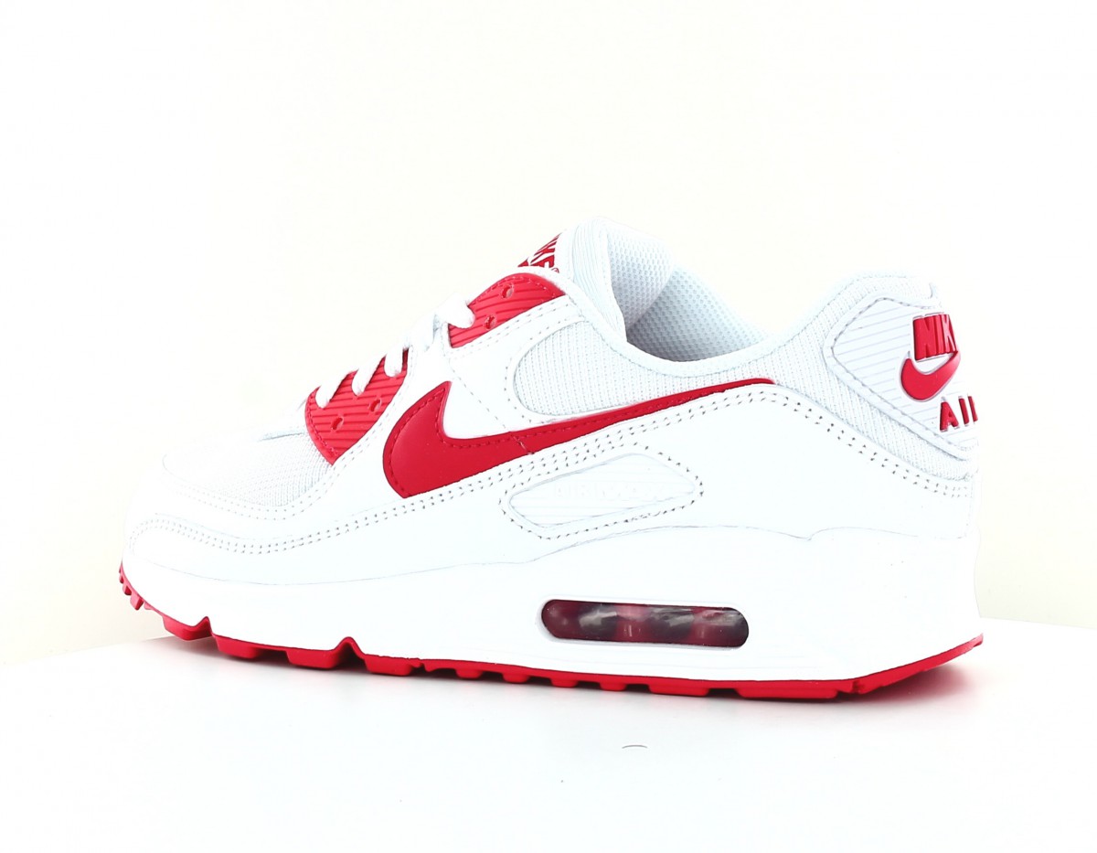 Nike Air Max 90 homme blanc rouge