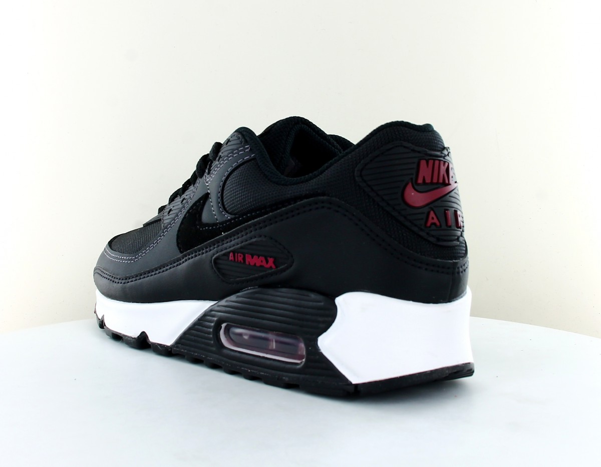 Nike Air max 90 noir noir bordeaux blanc