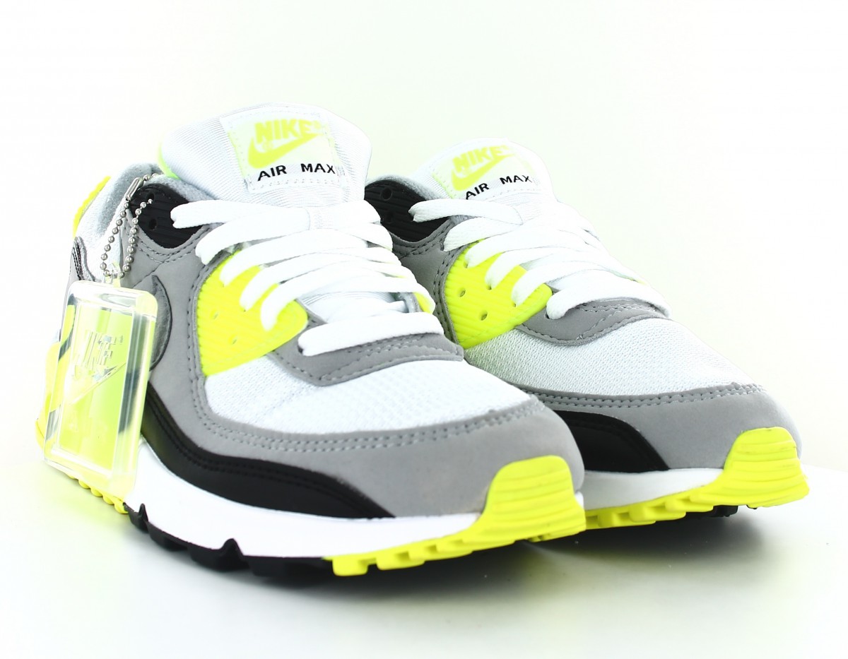 Nike Air Max 90 og volt blanc gris jaune volt noir