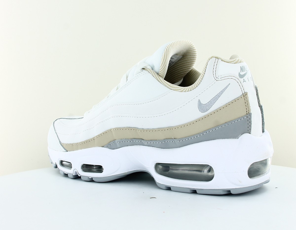 Nike Air Max 95 blanc argent beige