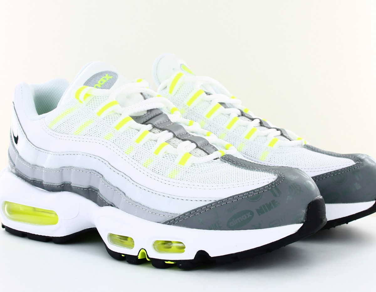 Nike Air Max 95 blanc noir gris volt