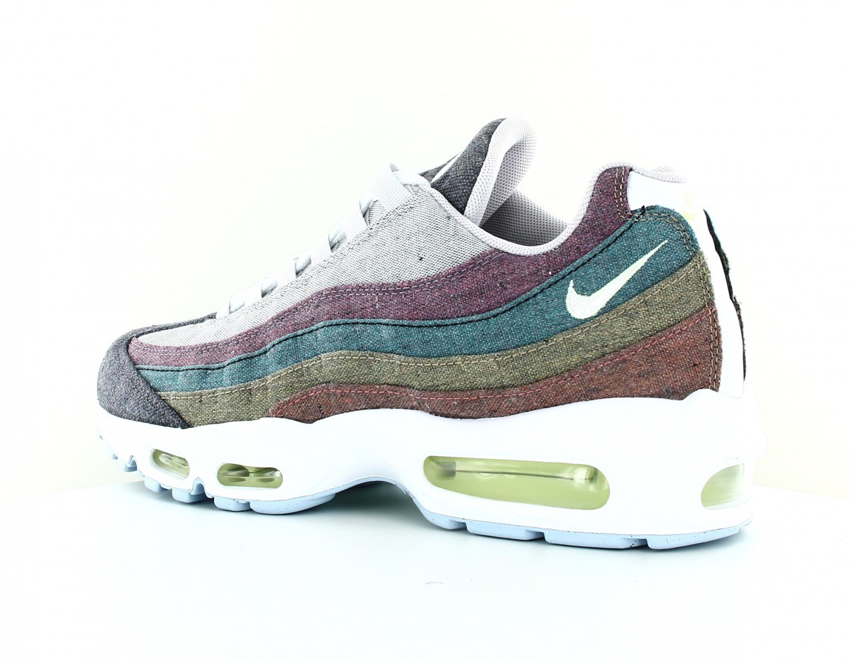 Nike Air max 95 recycled gris rouge bleu vert jaune