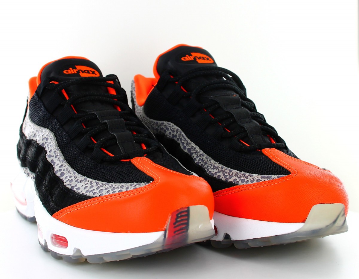 Nike Air max 95 safari Black granite safety orange