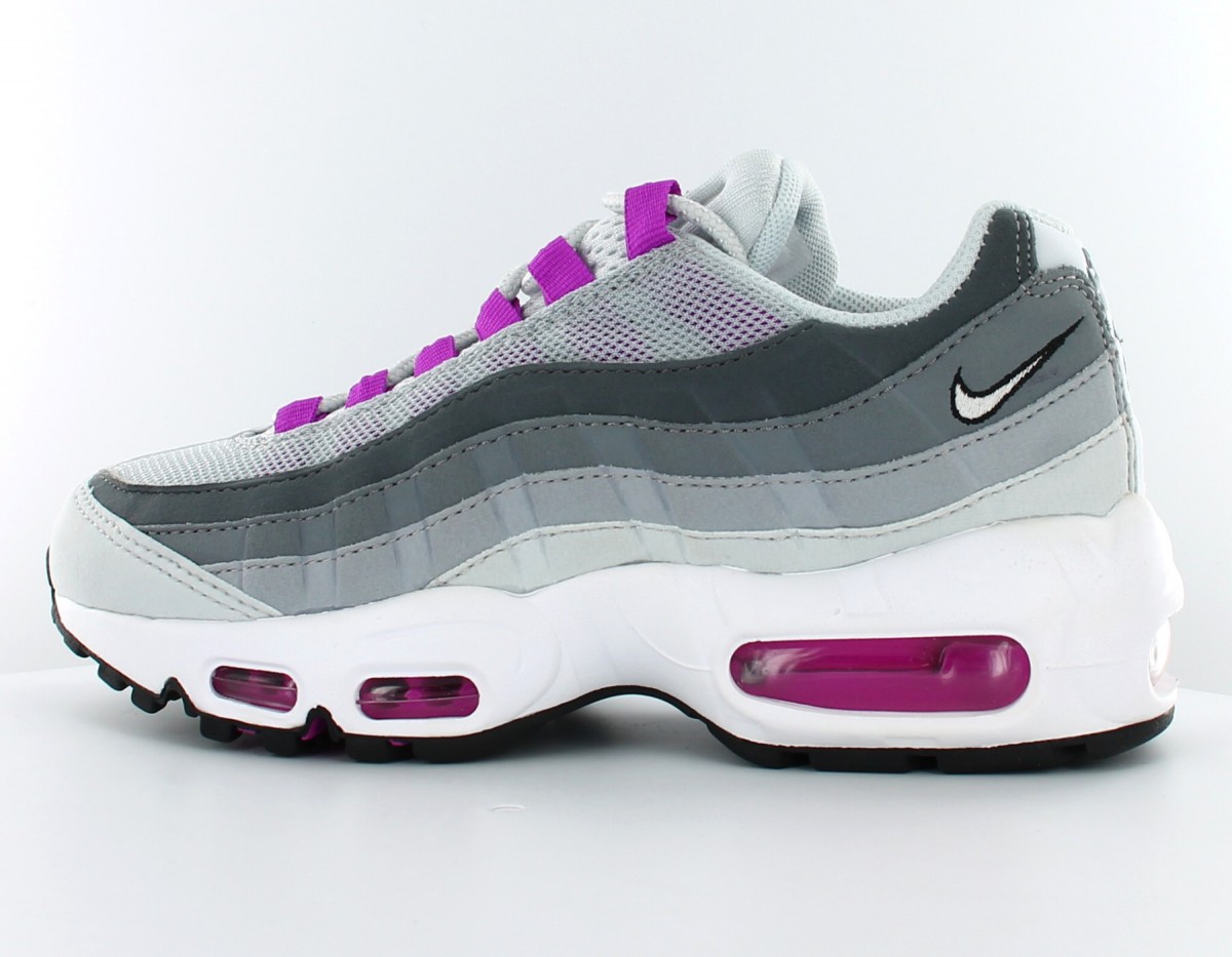 Nike Air Max 95 women Pure Platinium/hyper violet/wolf grey