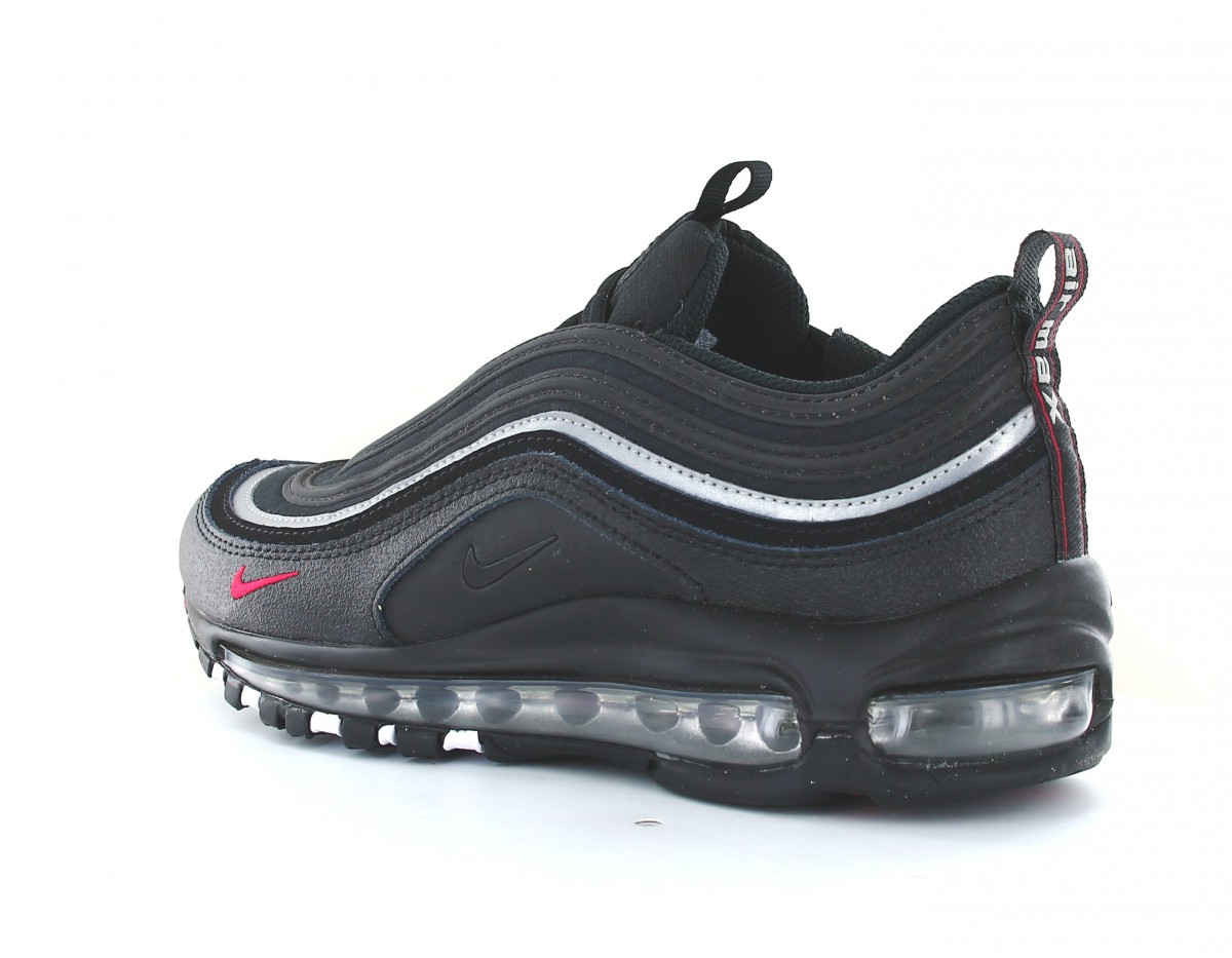 Nike Air max 97 noir argent rouge