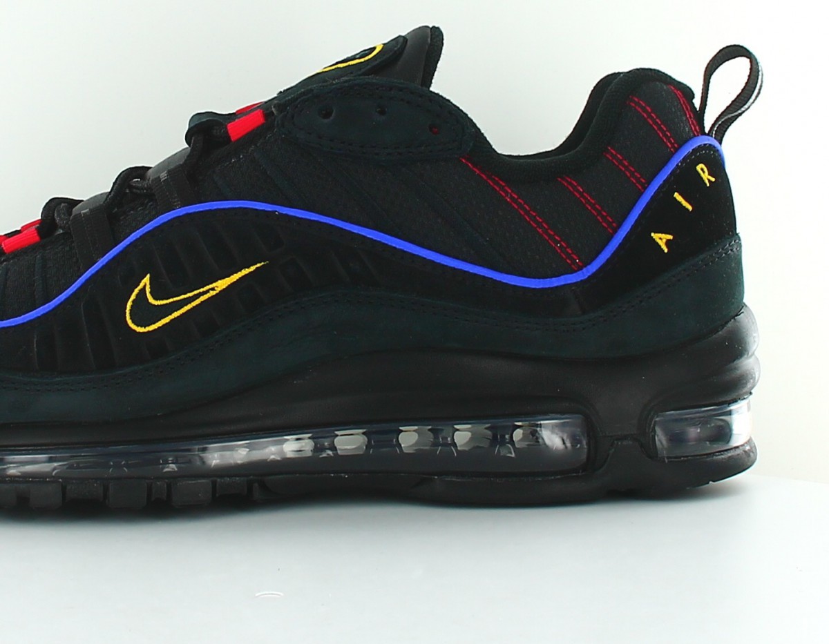 Nike Air max 98 black amarillo noir jaune bleu