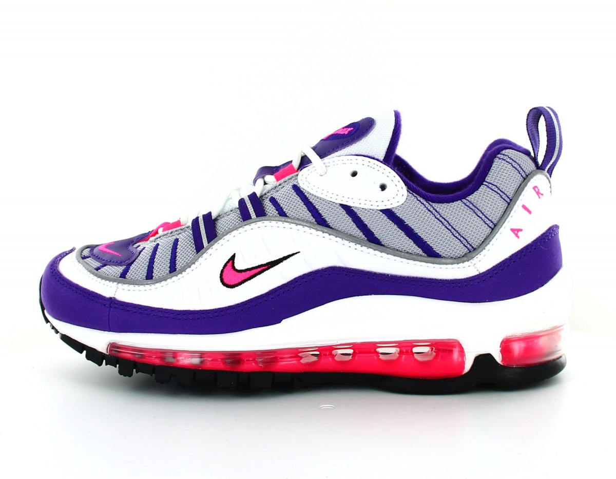 Nike Air Max 98 femme blanc violet rose