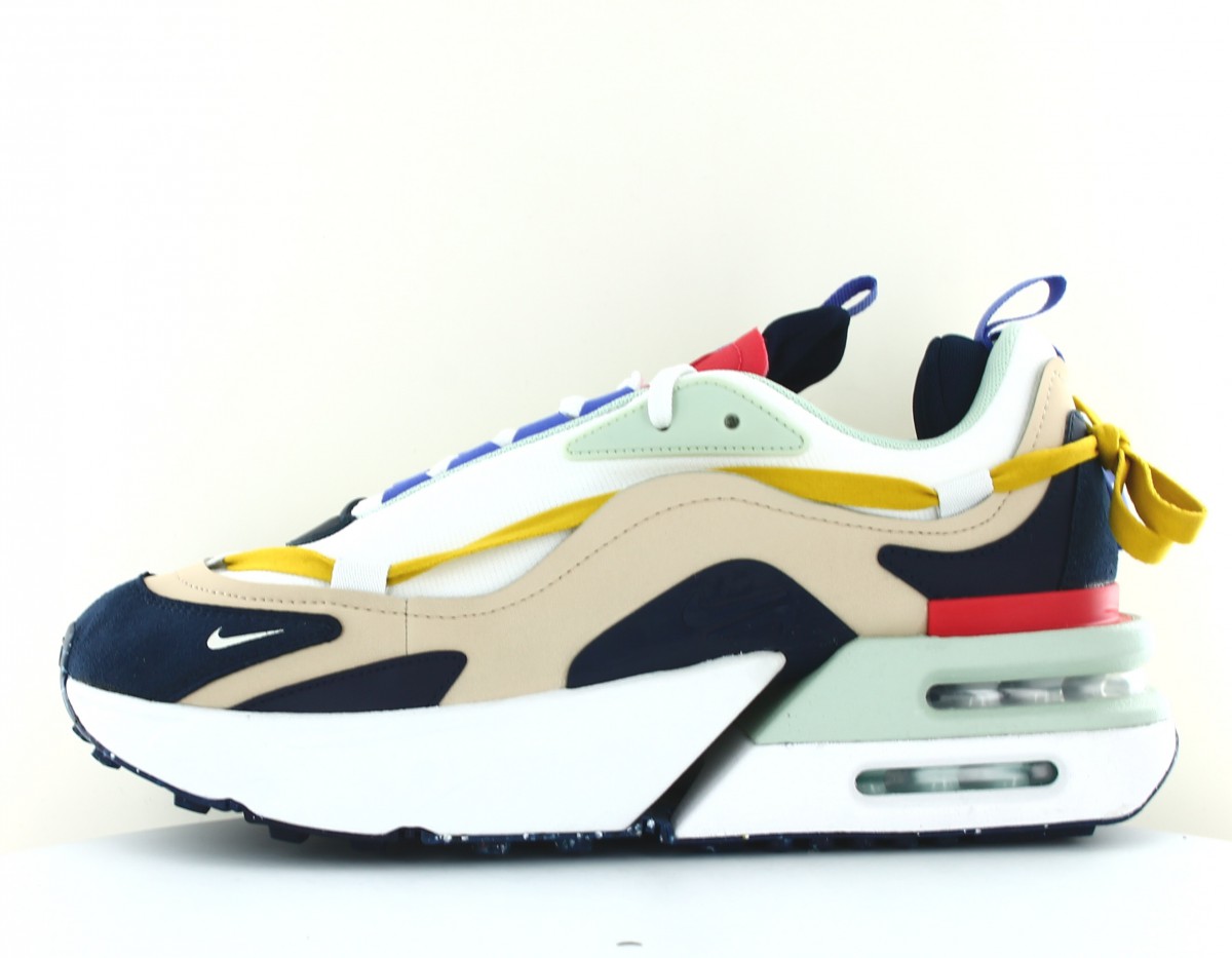 Nike Air max furyosa blanc beige bleu marine milticolor