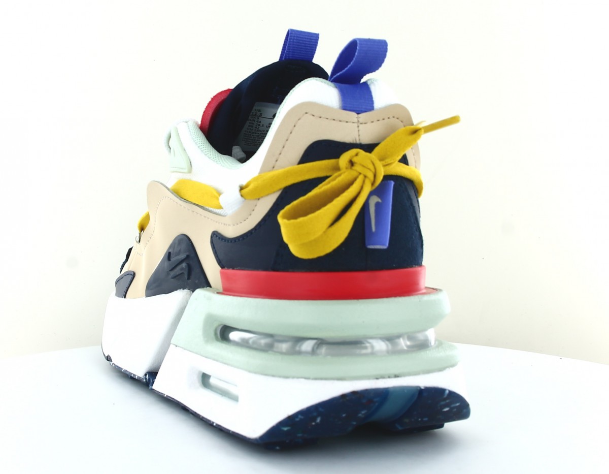 Nike Air max furyosa blanc beige bleu marine milticolor