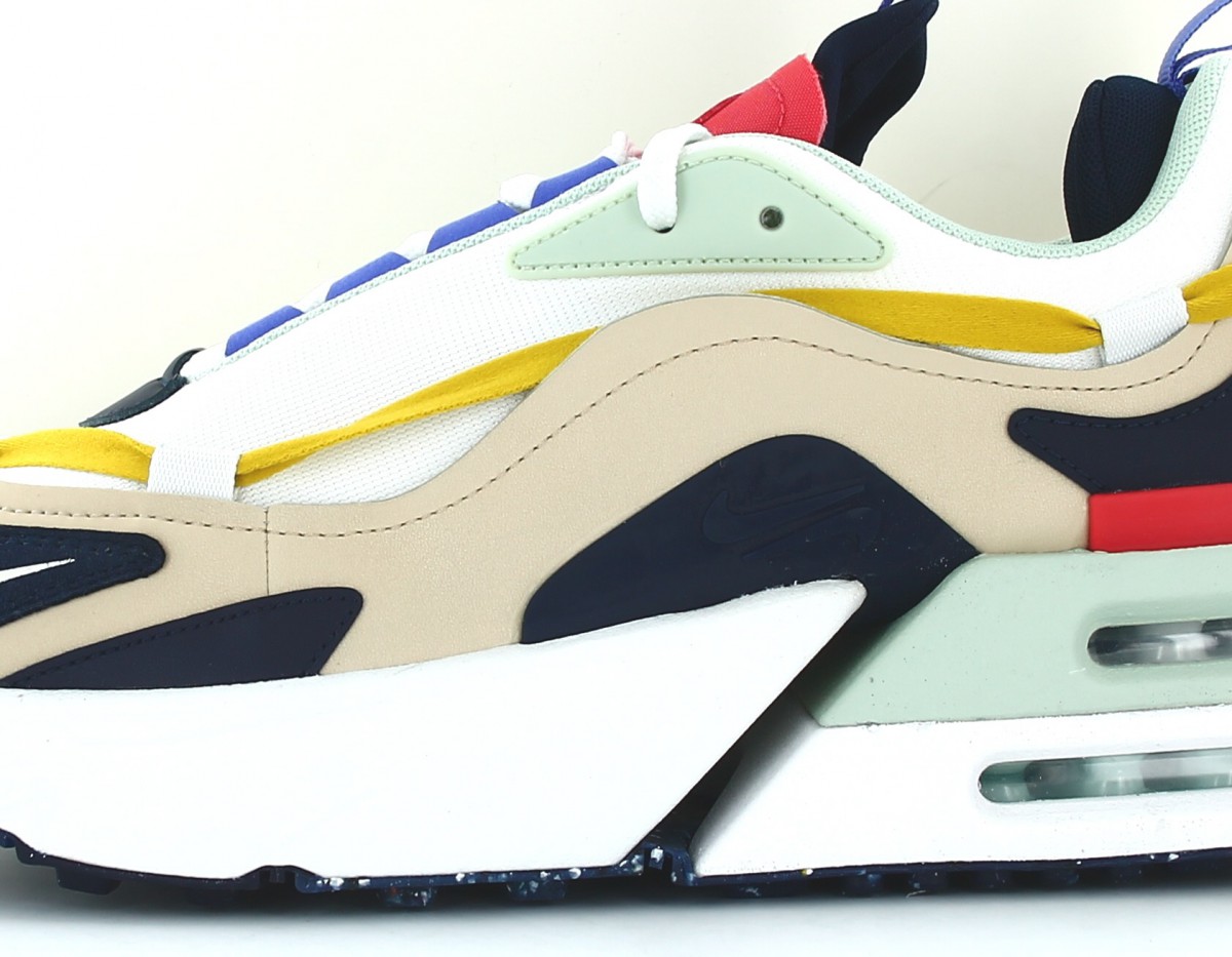 Nike Air max furyosa blanc beige bleu marine milticolor