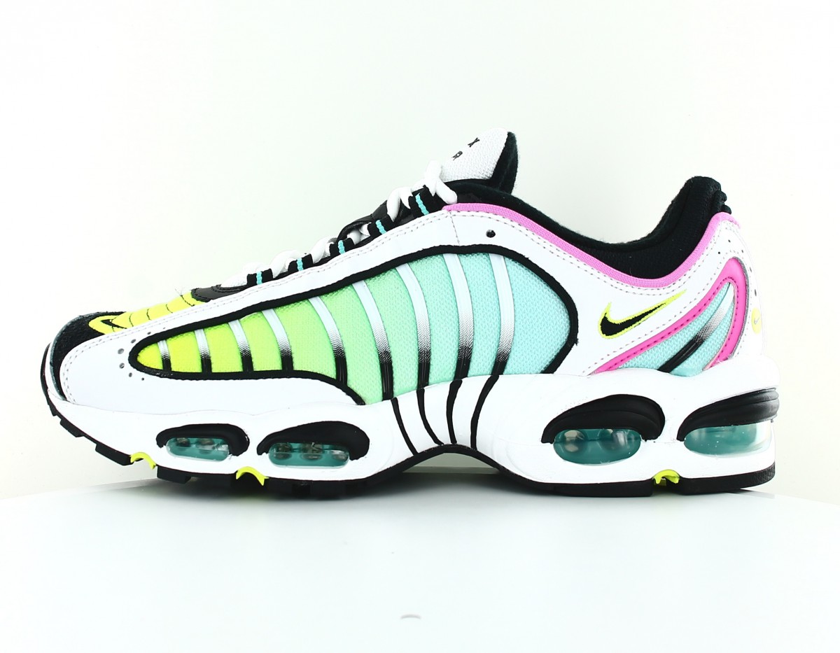 Nike Air max tailwind IV aurora green blanc noir jaune fluo rose