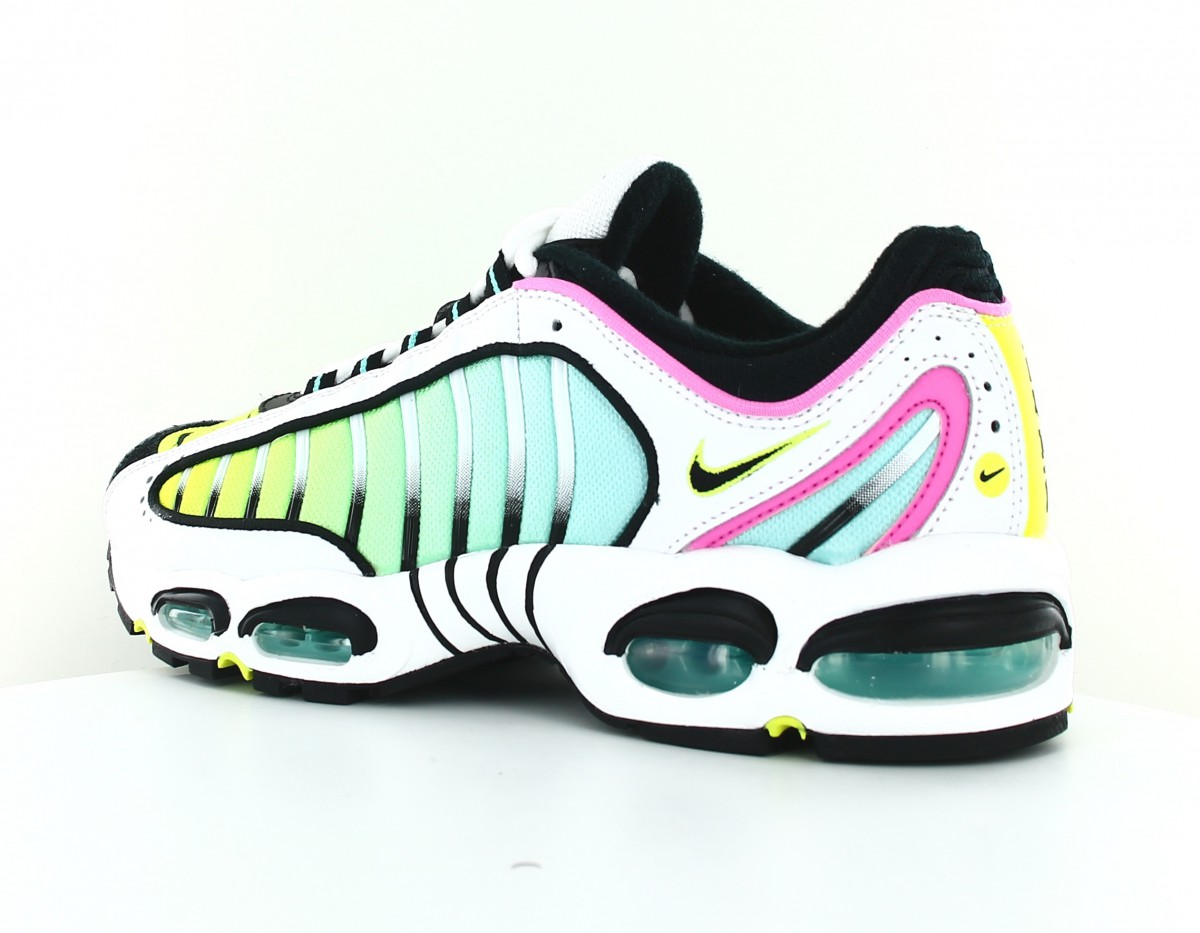 Nike Air max tailwind IV aurora green blanc noir jaune fluo rose