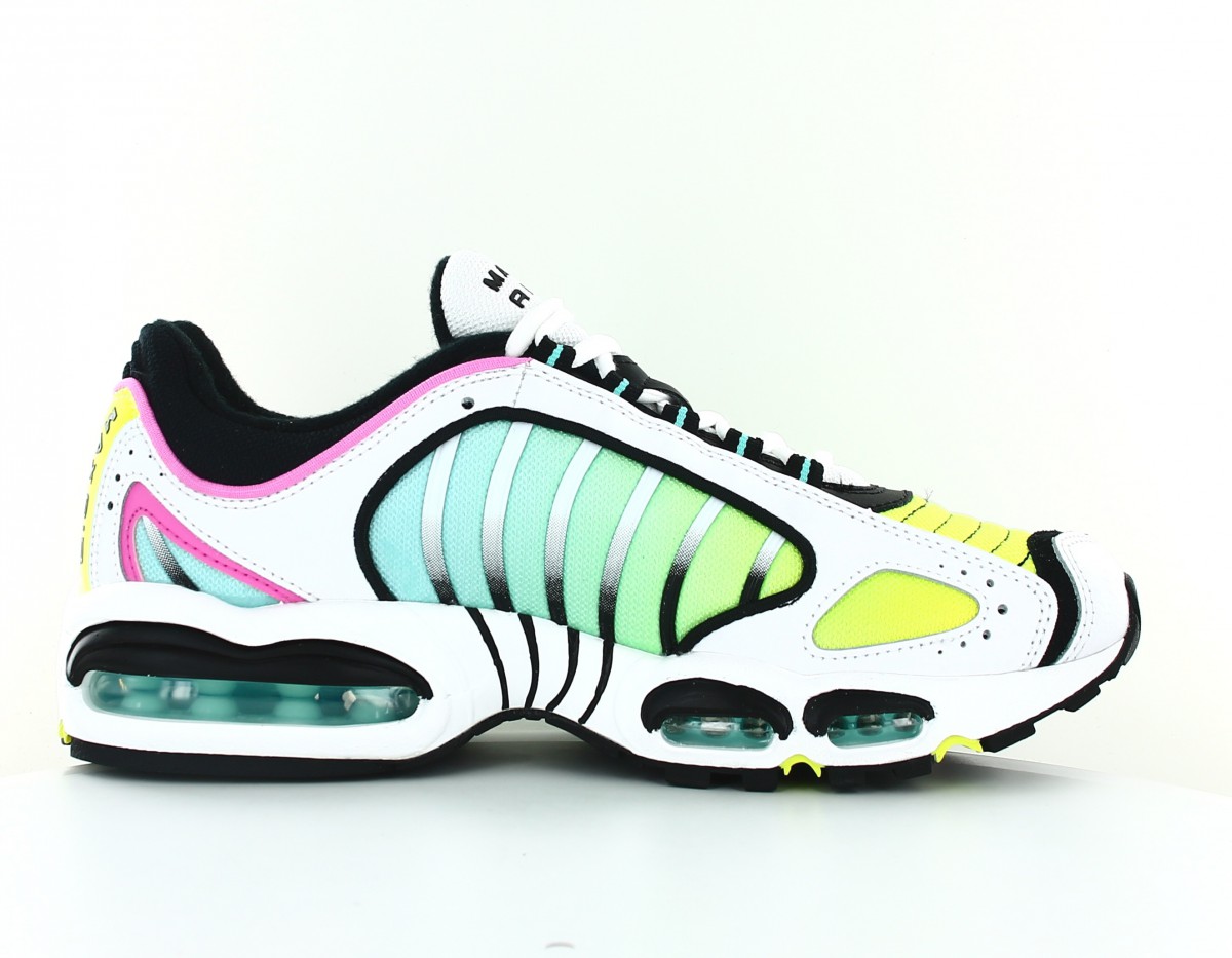 Nike Air max tailwind IV aurora green blanc noir jaune fluo rose