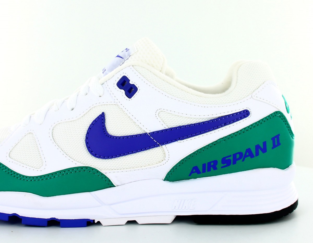 Nike Air Span II blanc-vert-violet
