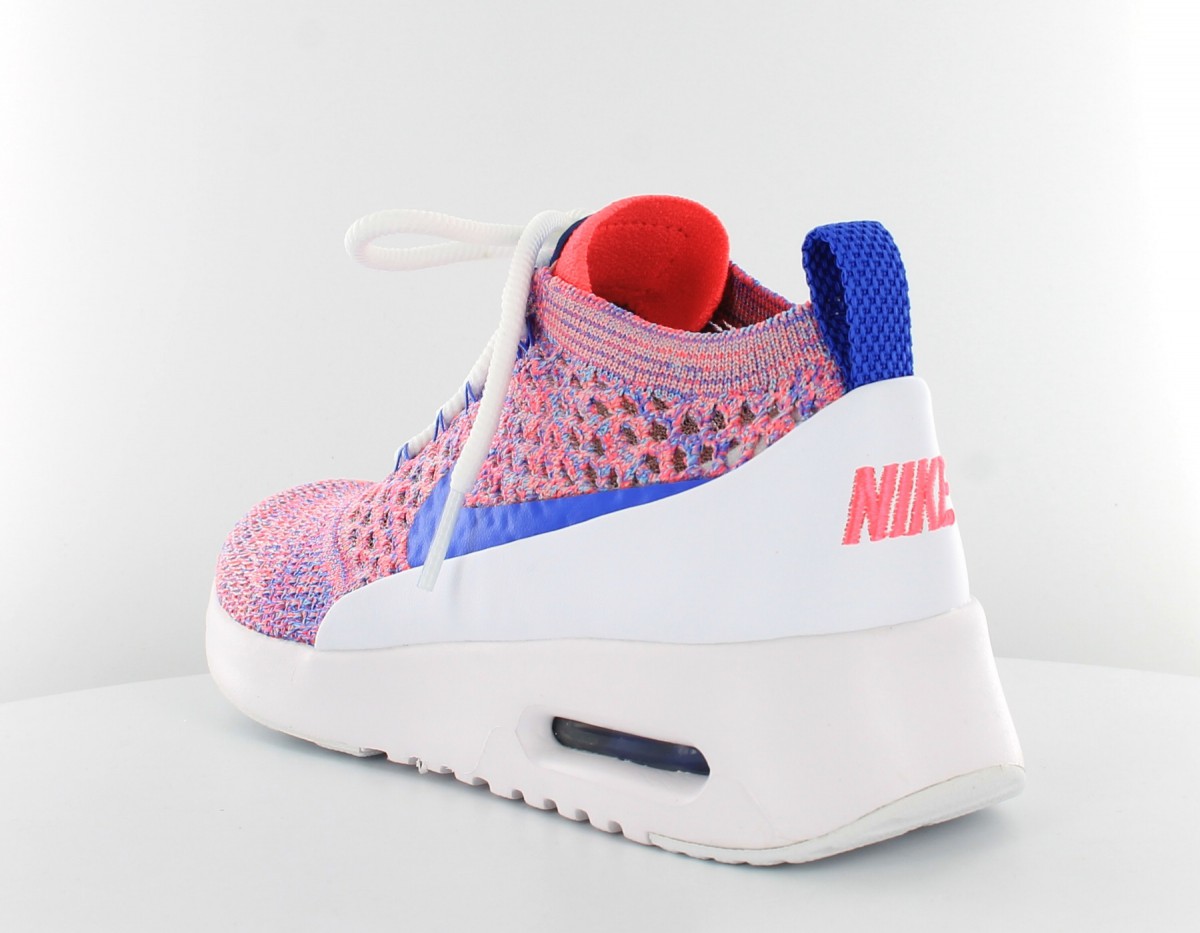 Nike Air max thea Ultra flyknit White-Medium Blue-Pink