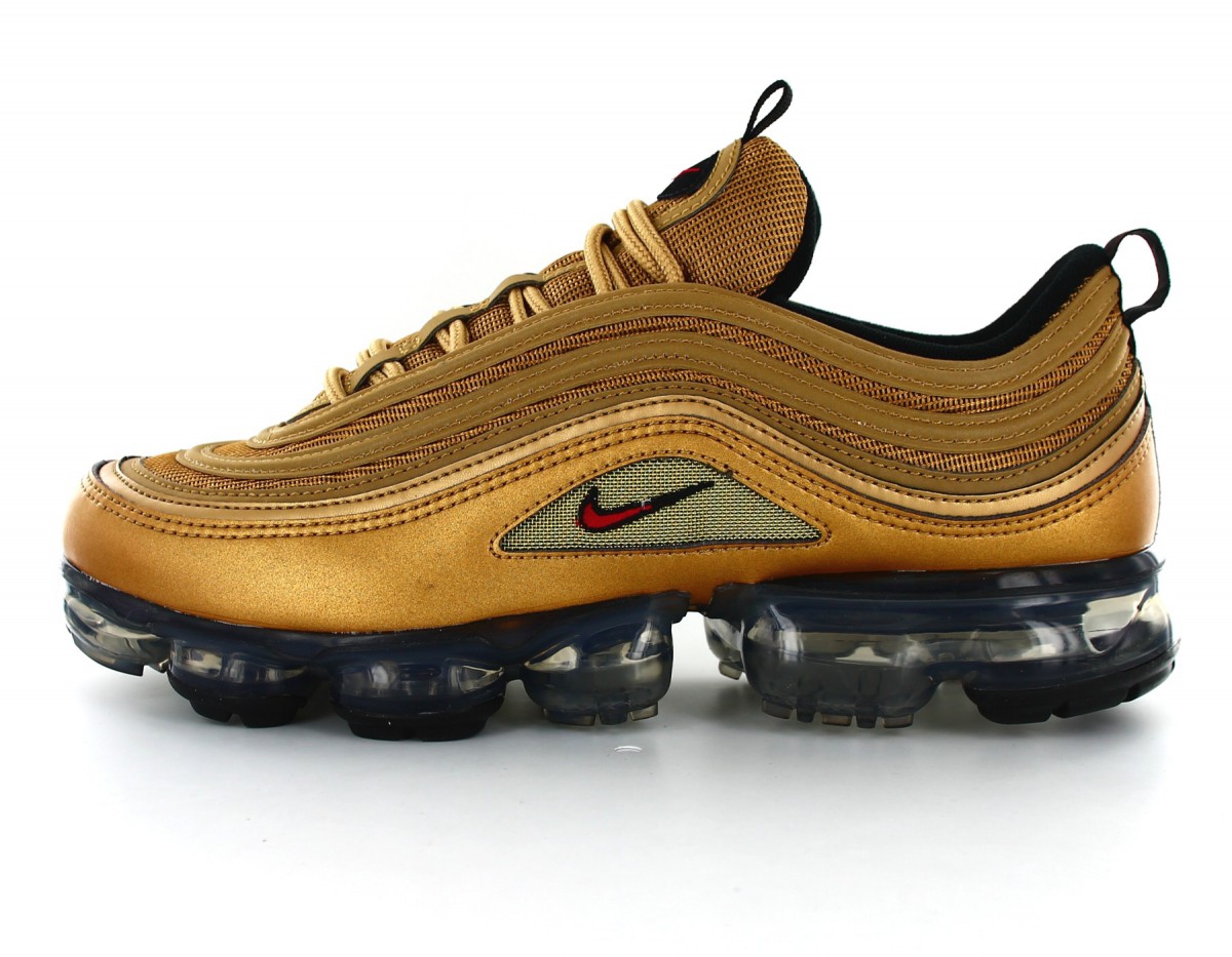 Nike Air Vapormax 97 Metallic Gold-Varsity Red