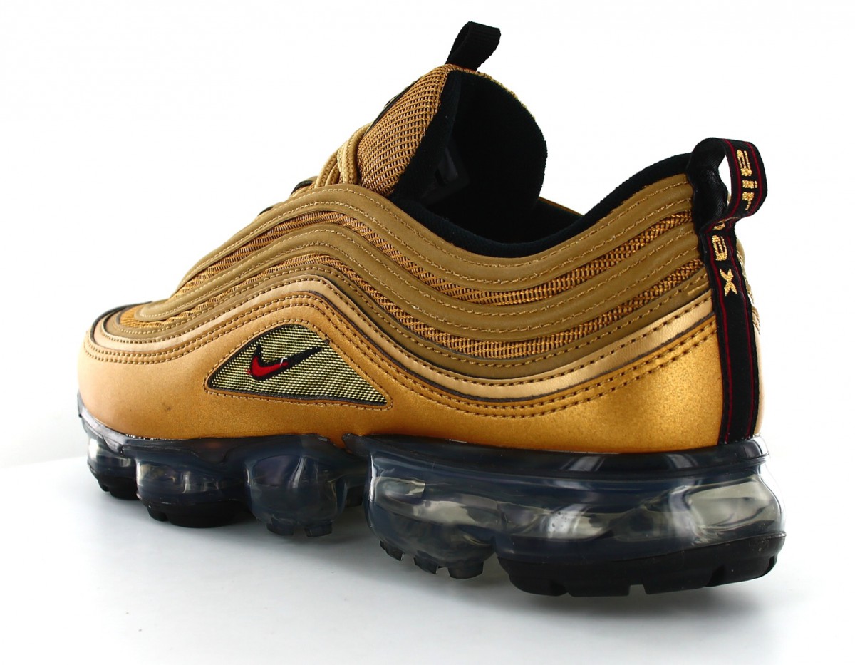 Nike Air Vapormax 97 Metallic Gold-Varsity Red