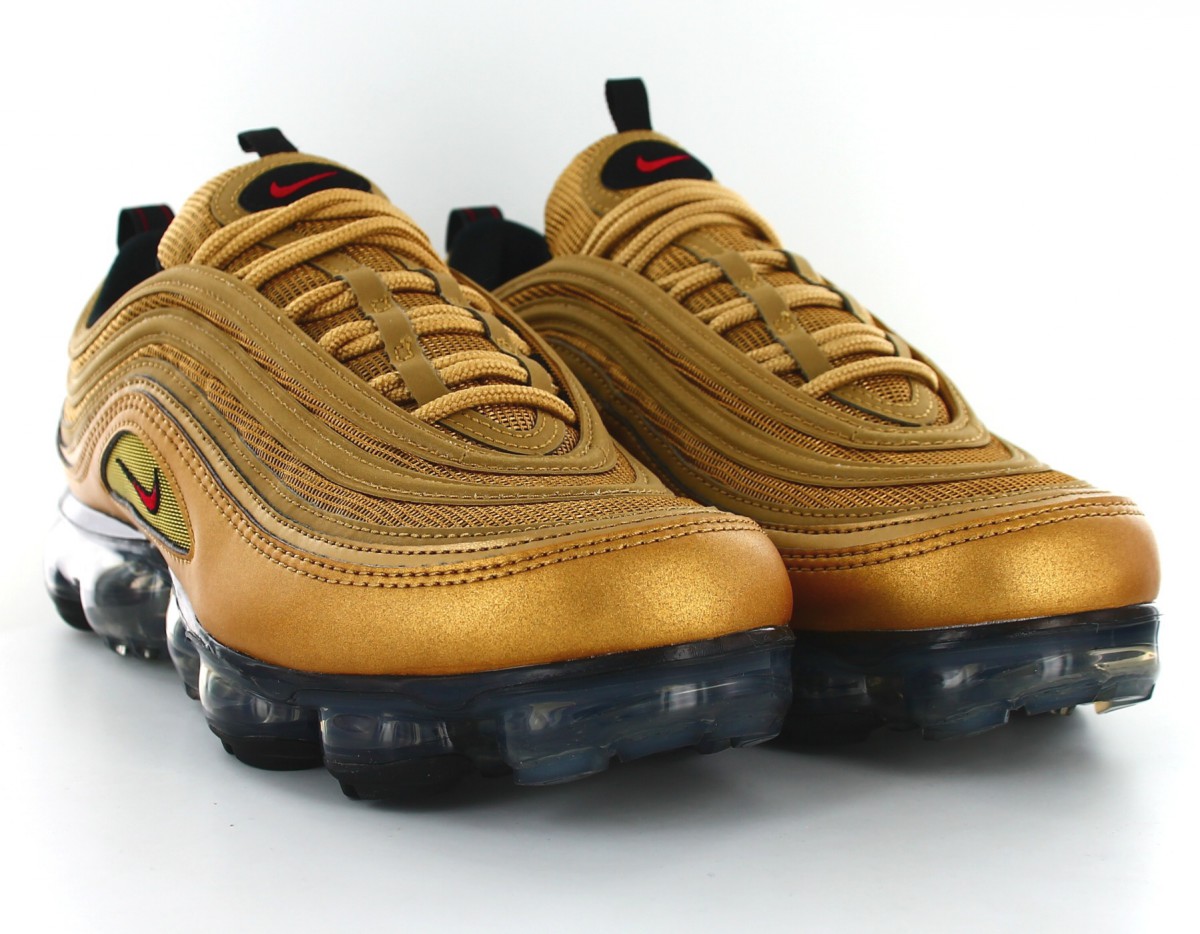 Nike Air Vapormax 97 Metallic Gold-Varsity Red