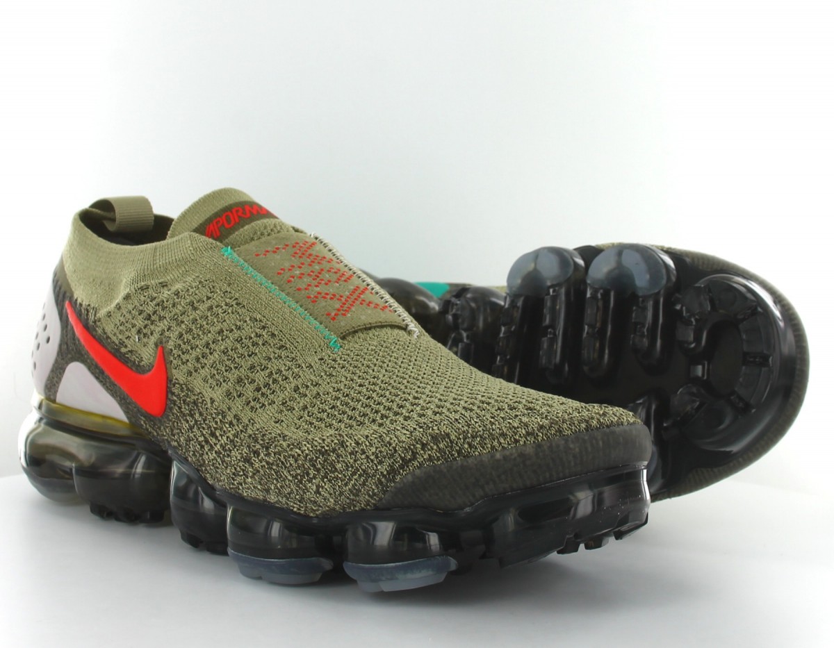 Nike Air Vapormax Flyknit Moc 2 neutral-olive habanero-red