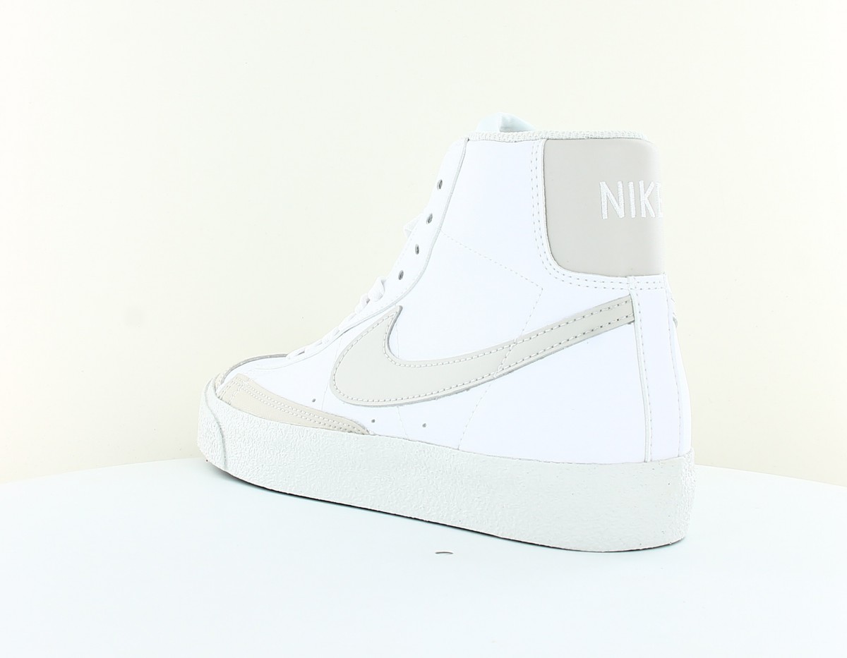 Nike Blazer mid gs blanc gris clair beige
