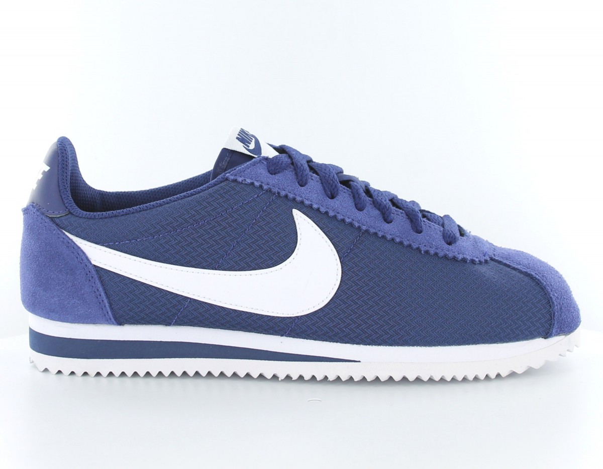 nike cortez blanc bleu rouge